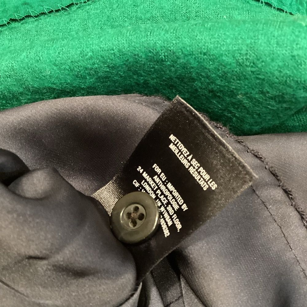 Anthropologie | Maeve | Green Wool Blend Skirt | 4 - Picture 9 of 12